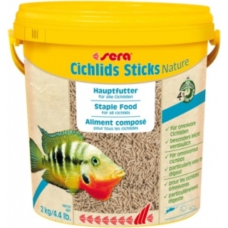 Sera Cichlids Sticks Nature для цихлид 10 литров