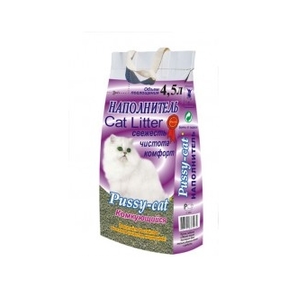 Pussy-cat 4.5л комкующийся наполнитель (фиолетовый)