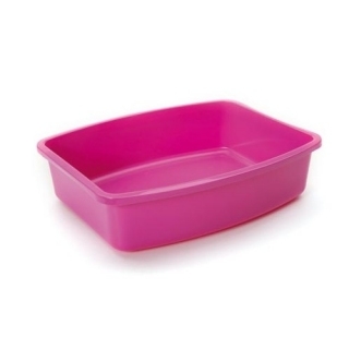 Туалет "SAVIC" "Oval tray" для кошек, средний, розовый