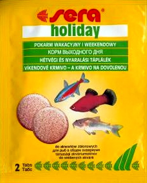 Sera Holiday - корм «выходного дня»