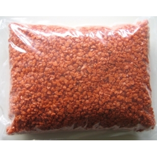 Грунт для аквариума цветной "оранжевый" 3-5 мм, 1 кг.