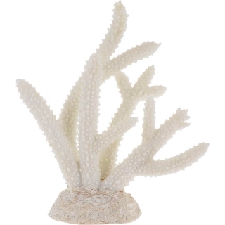 Пластиковый коралл белый 14,5x4,7x15 см