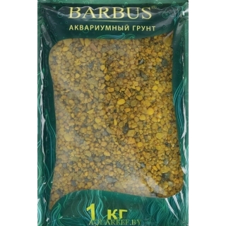 Barbus кварц жёлтый грунт 2-4мм 1 кг