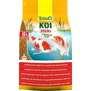 Tetra Pond Koi Sticks 15 литров - корм для прудовых рыб 