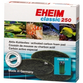 Фильтрующие маты (3 чёрных угольных) для внешних фильтров EHEIM classic 250