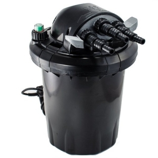 JEBAO CF-10, Прудовый напорный фильтр с УФ-лампой 7 Вт, с обратной промывкой