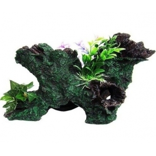 Коряга с растением Barbus Decor 036 Коряга с растением Barbus Decor 036