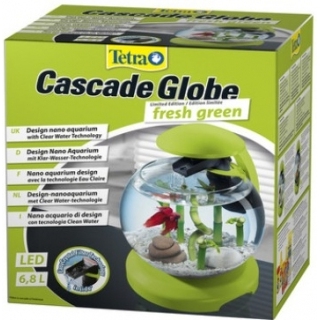 Tetra Cascade Globe Glas - Аквариум с фильтром и водопадом 6,8л зелёный