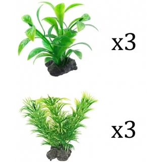Tetra Plantastics XS Green- набор искусственных растений 