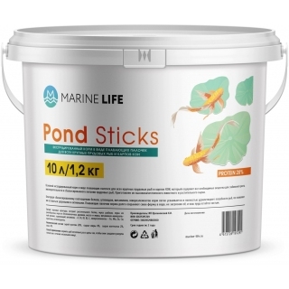 Корм для прудовых рыб Marine Life Pond Sticks 10 литров 