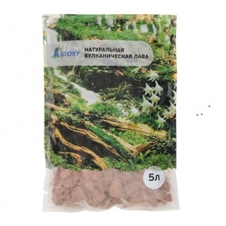 Лава GLOXY красная 20-30 мм, 5 литров