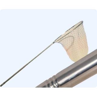 Сачек для пруда, круглый, 48 см с телескопической рукояткой 0,9-3м 